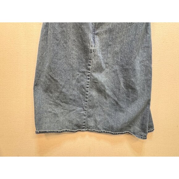 Vintage Route 66 Womens Blue Y2K Denim Halter Dress Size 14 Casual Open Back - Picture 6 of 8